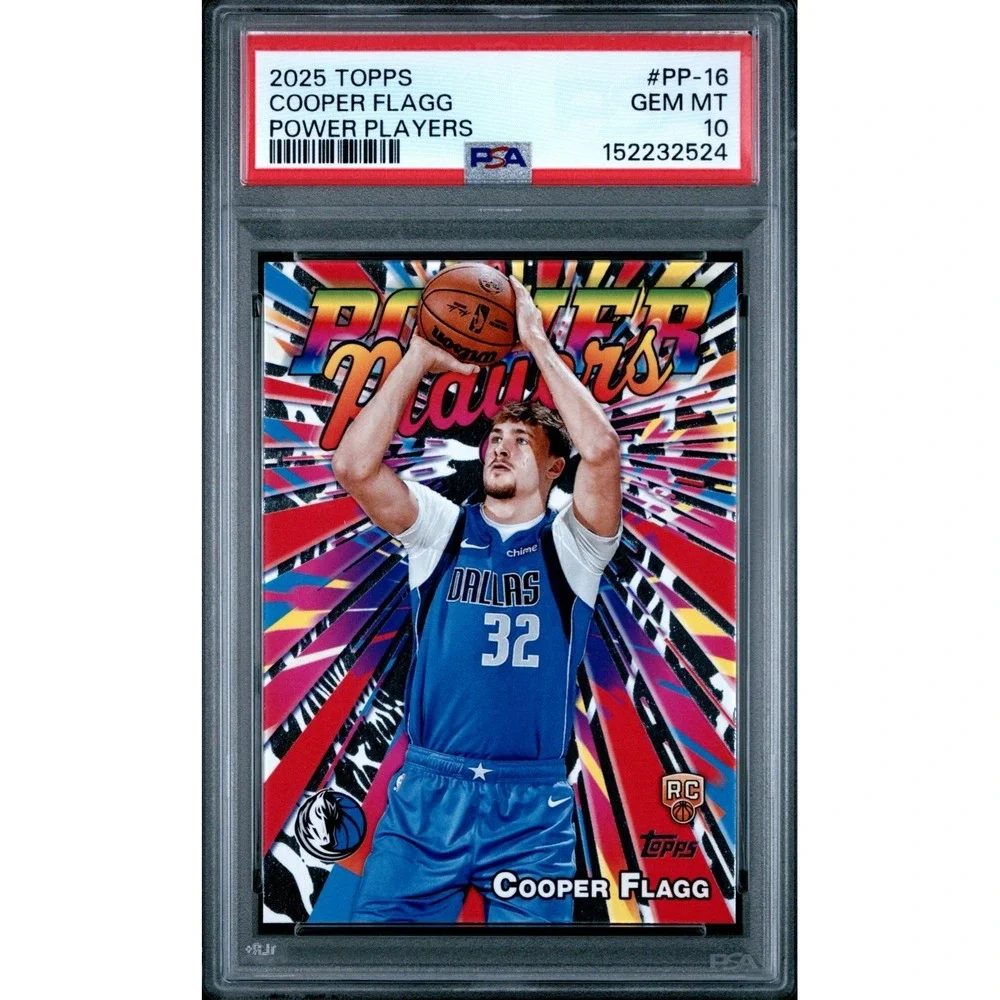 2025 Topps Cooper Flagg RC Power Players PSA 10 GEM MINT 🔥 Mavericks Rookie